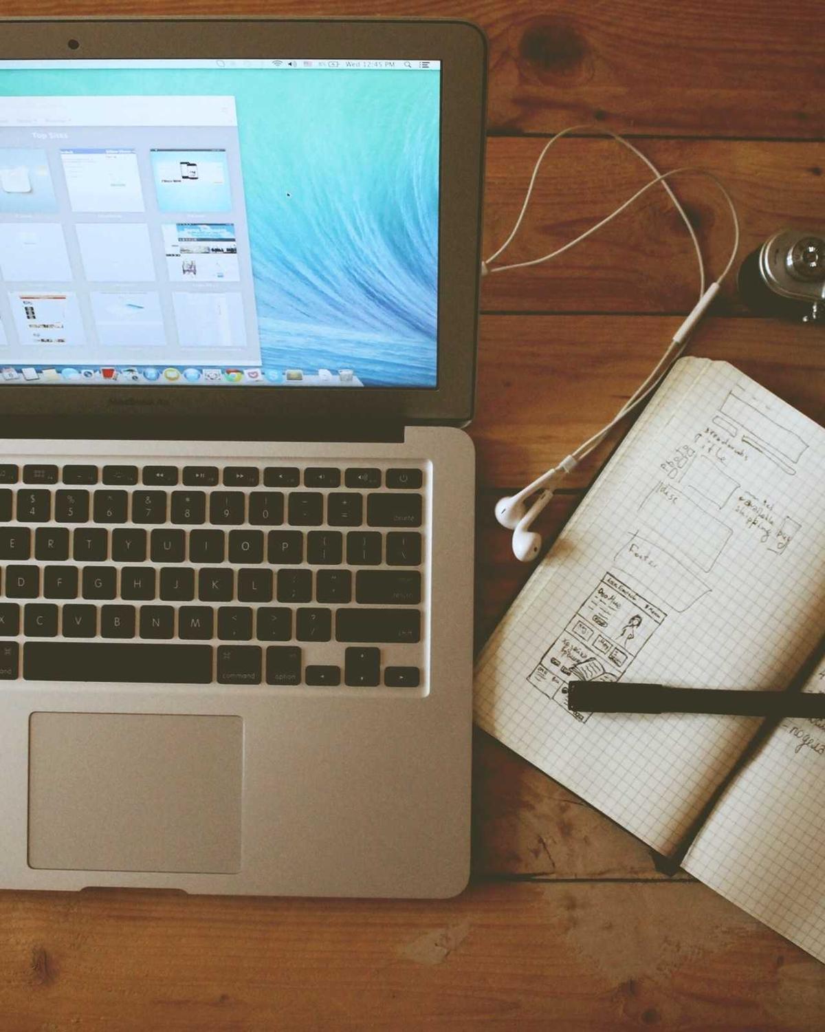 A studio workspace mid-project
